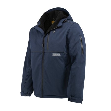 DEWALT Men's Heated Soft Shell Jacket with Sherpa Lining Kitted, Navy, Size XL DCHJ101D1-XL
